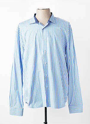 Chemise manches longues coupe cintrée bleu CH. K. WILLIAMS homme