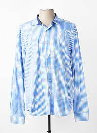 Chemise manches longues coupe cintrée bleu CH. K. WILLIAMS homme