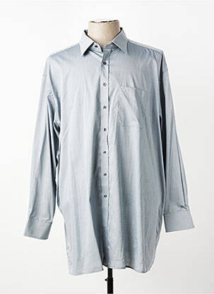 Chemise manches longues coupe droite gris ETERNA homme