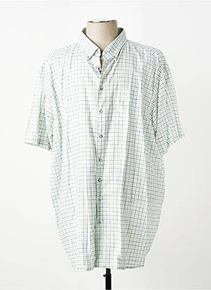 Chemise manches courtes poches vert ETERNA homme