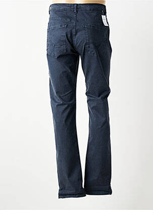 Pantalon slim tissage popeline taille normale bleu PARTNER'S homme