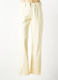 Pantalon slim tissage popeline taille normale beige BRUNO SAINT HILAIRE homme