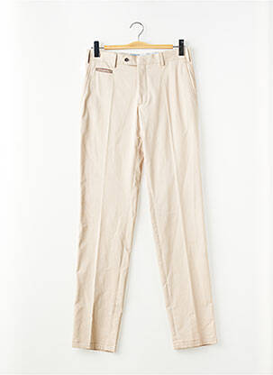 Pantalon chino tissage popeline taille normale beige JUMFIL homme