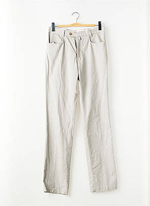 Pantalon droit tissage popeline taille normale gris JUMFIL homme