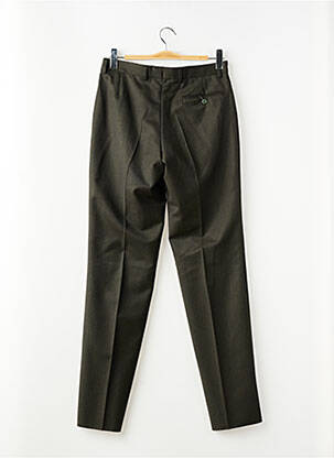 Pantalon slim tissage chiné taille haute vert CHARLES GOLF homme