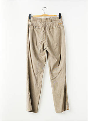 Pantalon chino tissage popeline taille normale vert LUIGI MORINI homme