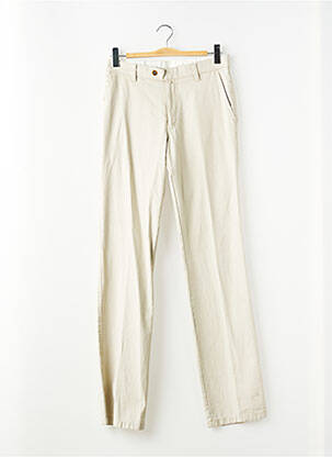 Pantalon chino tissage popeline taille normale beige JUMFIL homme