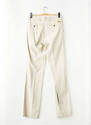 Pantalon chino tissage popeline taille normale beige JUMFIL homme