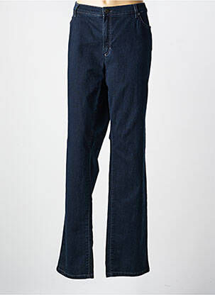 Jeans coupe droite stretch taille normale bleu BRUNO SAINT HILAIRE femme