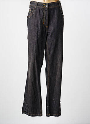Jeans coupe droite stretch taille normale noir FRED SABATIER femme