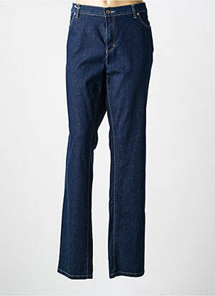 Jeans coupe droite stretch taille normale bleu BRUNO SAINT HILAIRE femme