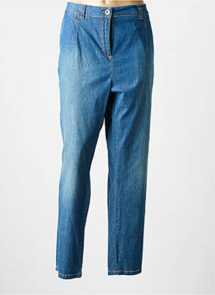 Jeans coupe slim stretch taille normale bleu FRED SABATIER femme