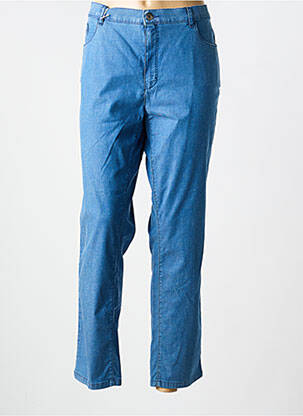 Jeans coupe slim stretch taille normale bleu BRUNO SAINT HILAIRE femme