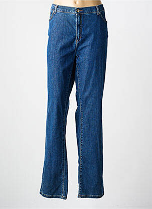 Jeans coupe slim stretch taille normale bleu BRUNO SAINT HILAIRE femme