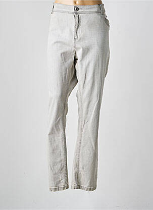 Jeans coupe slim stretch taille normale gris FRED SABATIER femme