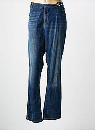 Jeans coupe slim stretch taille normale bleu FRED SABATIER femme