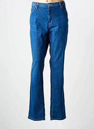 Jeans coupe slim stretch taille normale bleu BRUNO SAINT HILAIRE femme