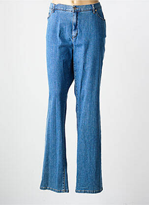 Jeans coupe slim stretch taille normale bleu clair BRUNO SAINT HILAIRE femme