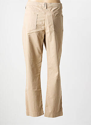 Pantalon slim tissage popeline taille normale beige ANANKE femme