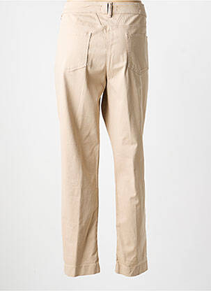 Pantalon slim tissage popeline taille normale beige ANANKE femme
