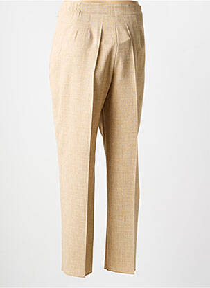Pantalon droit taille à pinces taille normale beige JUMFIL femme