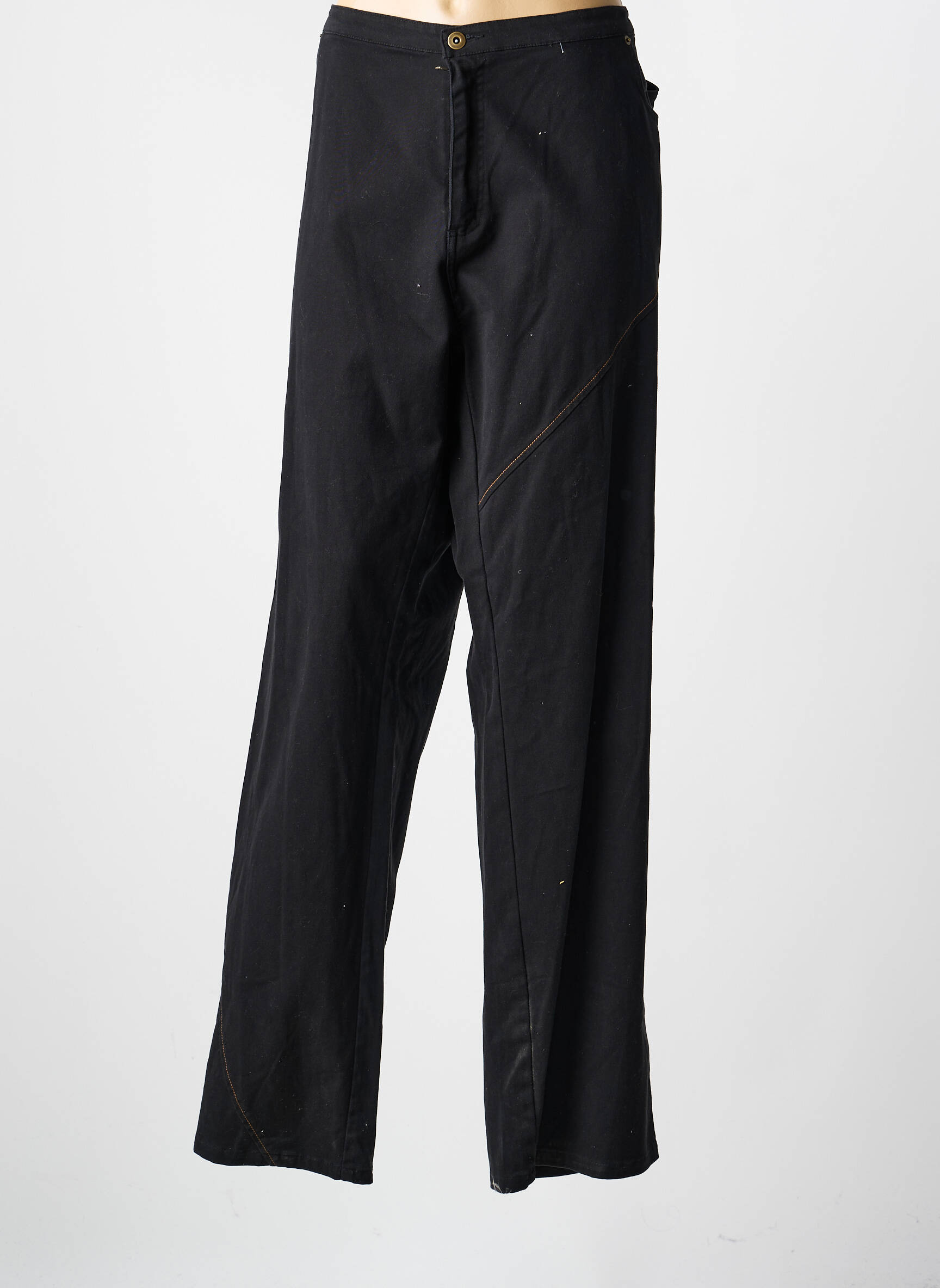 Jeans coupe droite taille normale taille normale noir QUATTRO femme