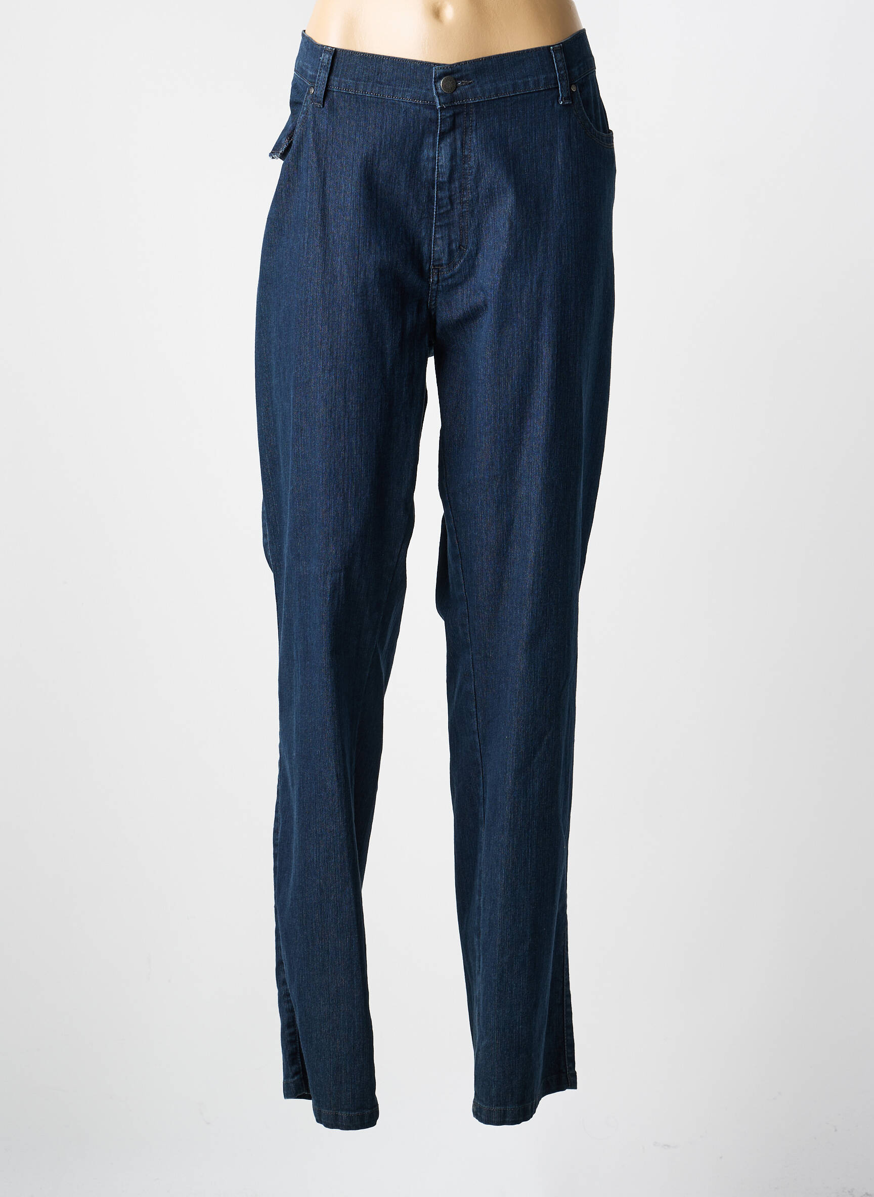 Jeans coupe slim tissage brut taille normale bleu JUMFIL femme