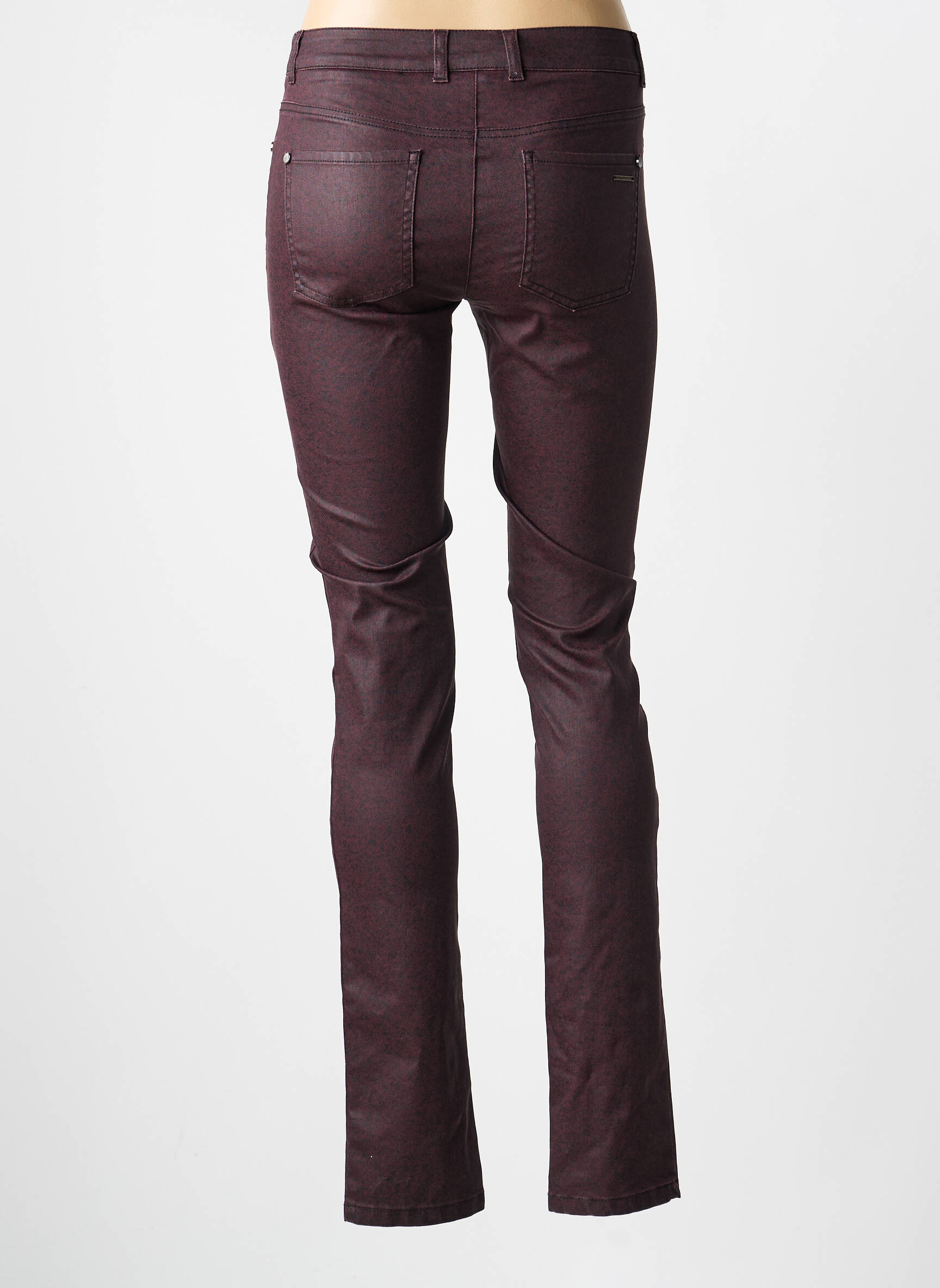Jeans coupe slim stretch taille normale violet VOODOO femme