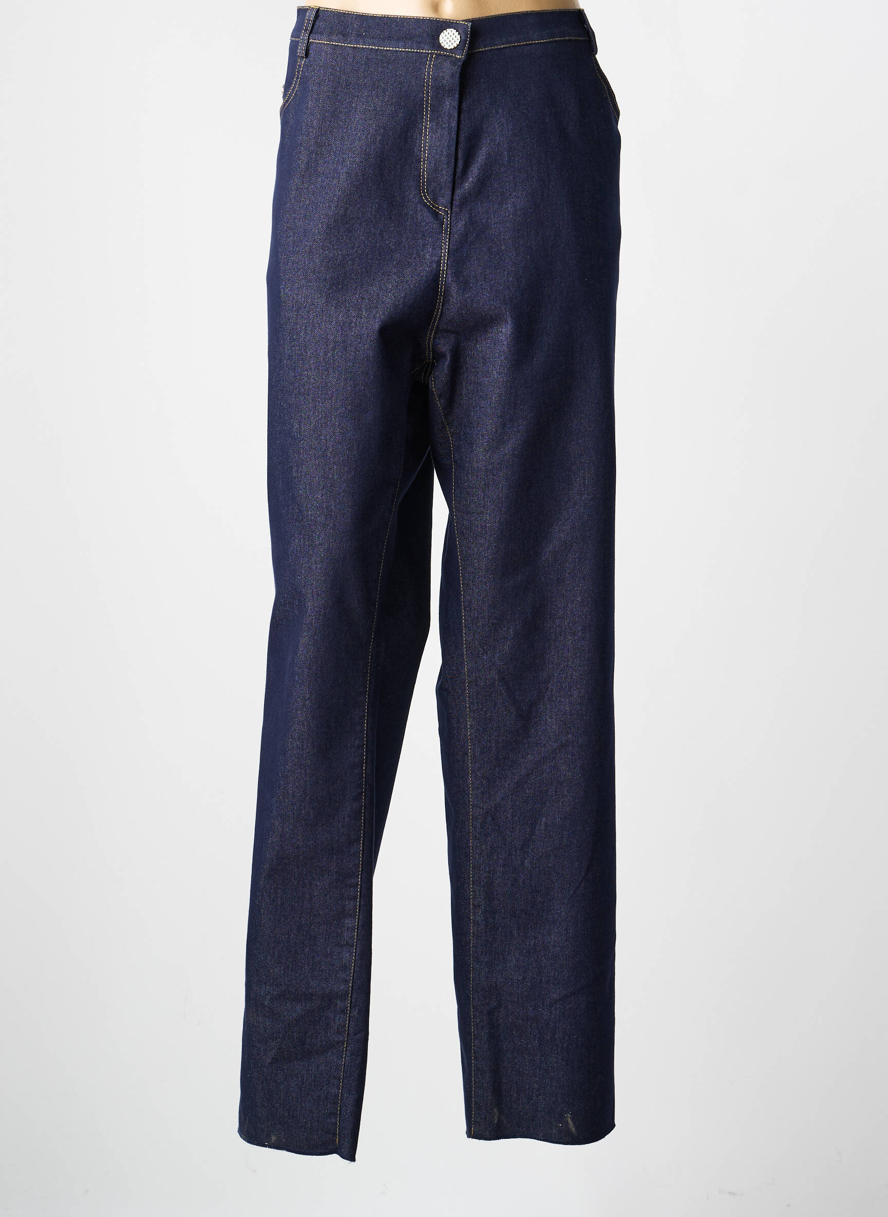 Jeans coupe slim tissage brut taille normale bleu JUMFIL femme
