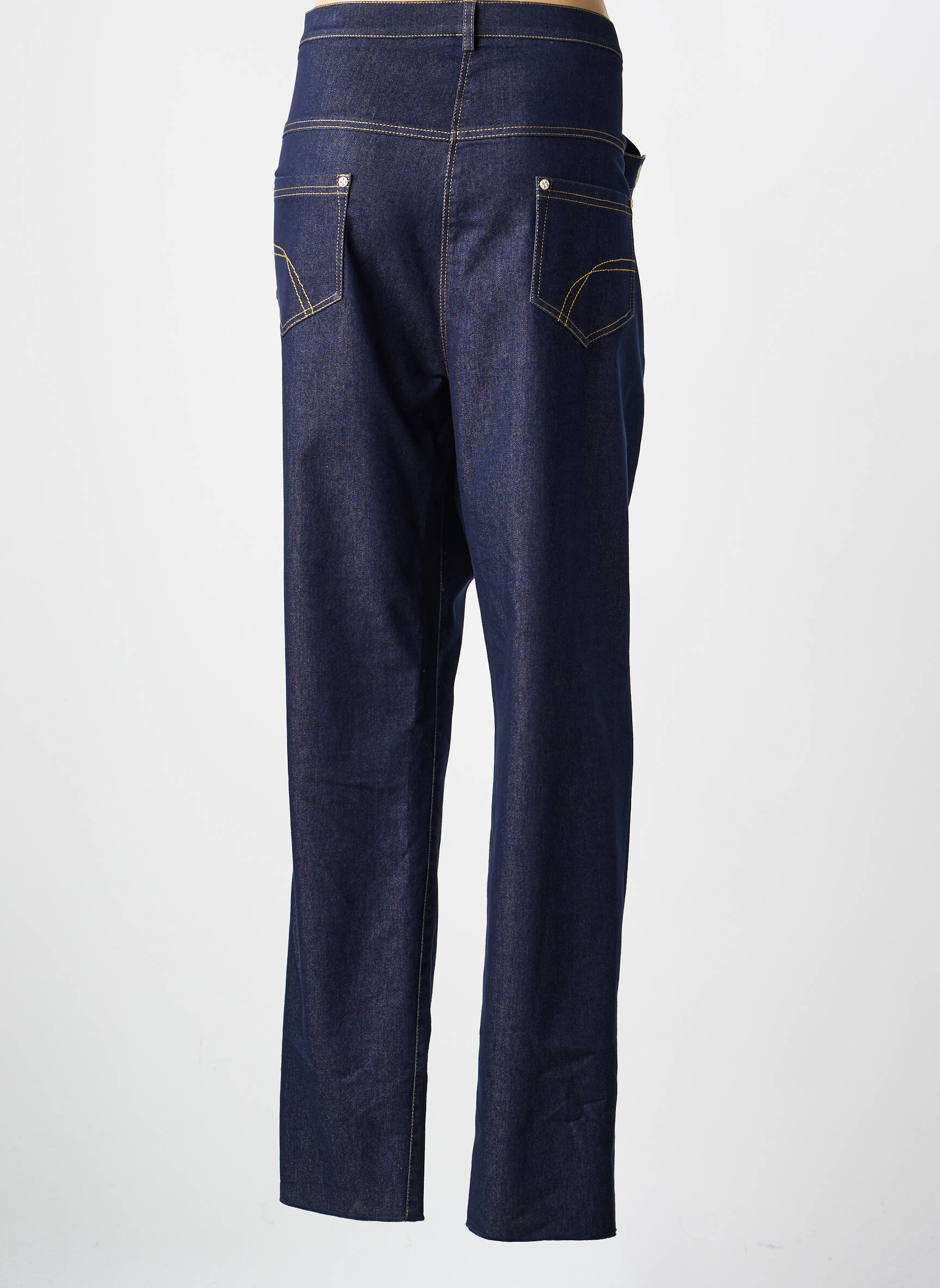 Jeans coupe slim tissage brut taille normale bleu JUMFIL femme