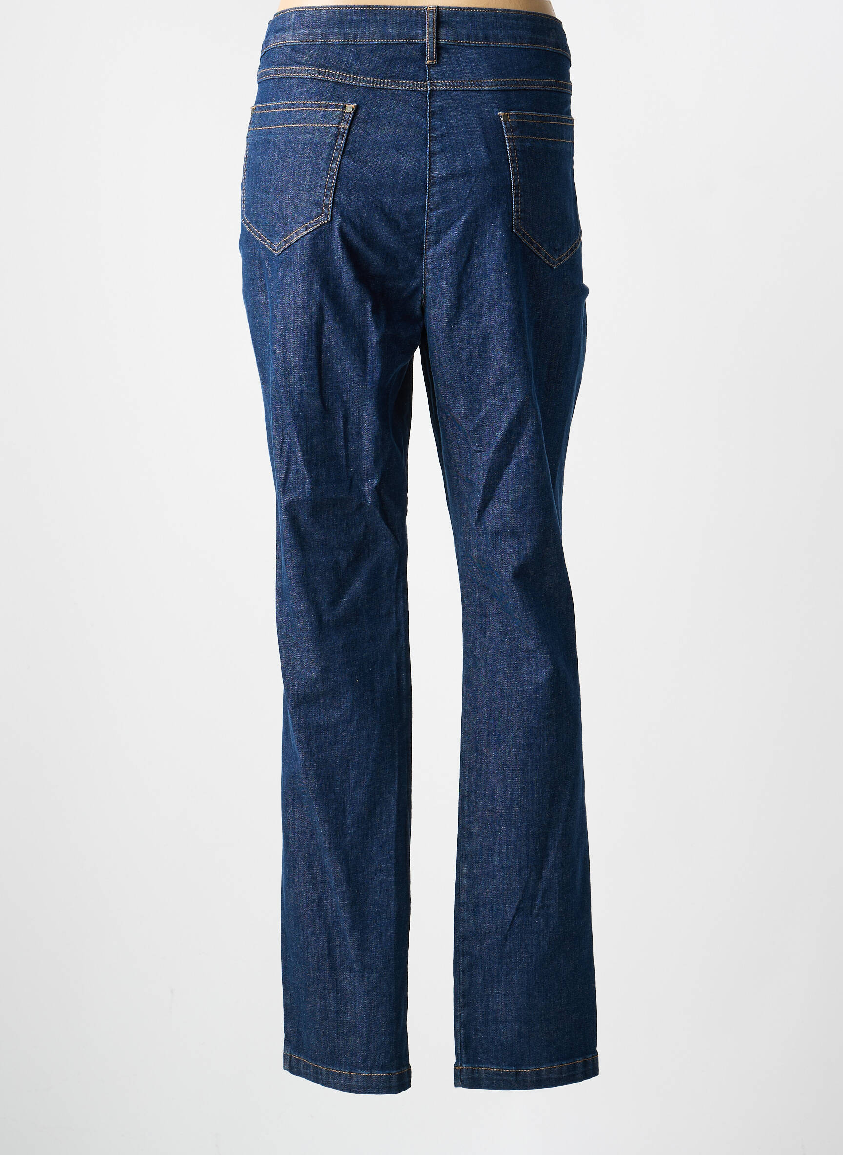 Jeans coupe slim tissage brut taille normale bleu JUMFIL femme