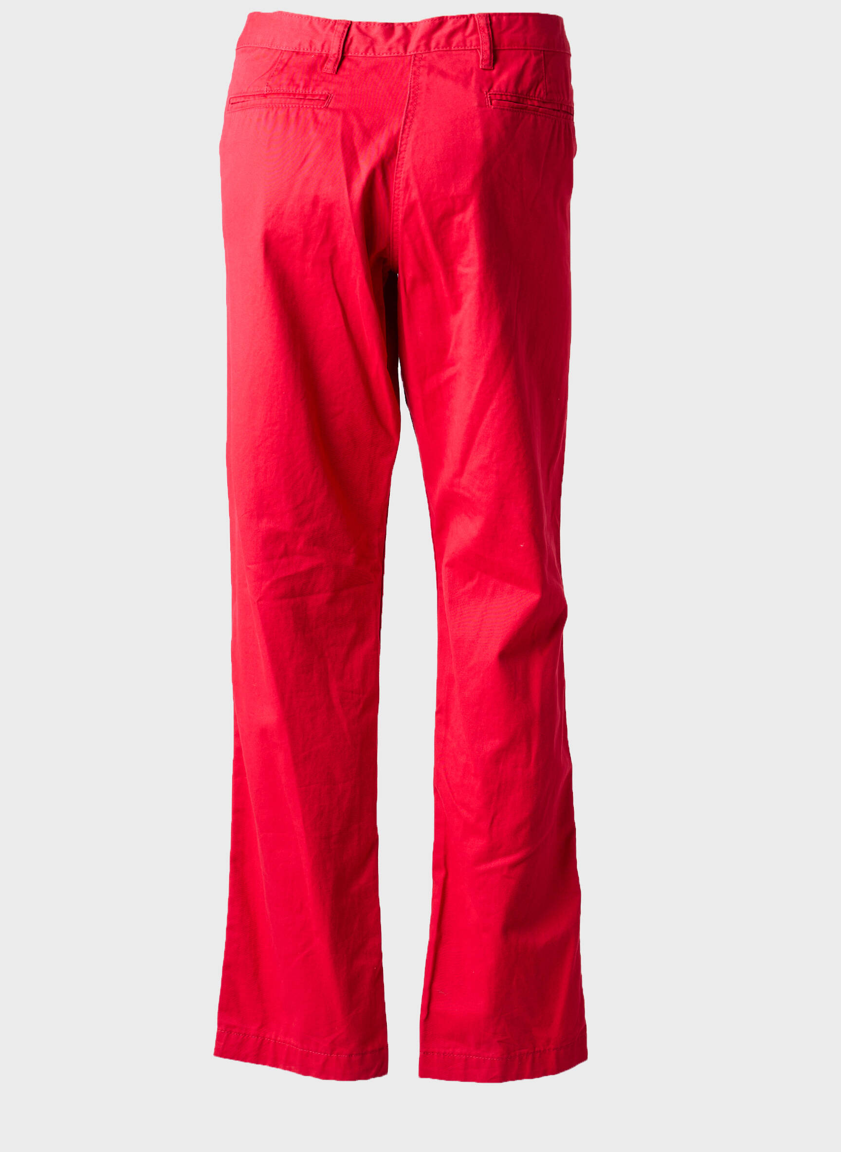 Pantalon chino tissage popeline taille normale rouge KARIBAN homme