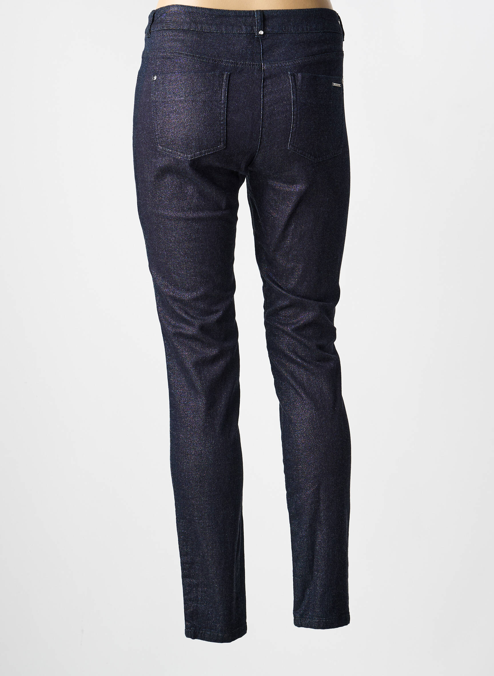 Pantalon slim stretch taille normale bleu VOODOO femme
