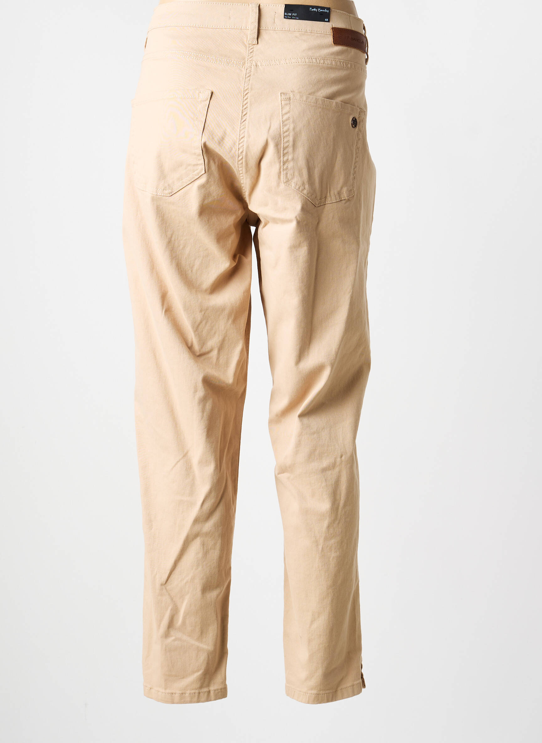 Pantalon 7/8 stretch taille normale beige BETTY BARCLAY femme