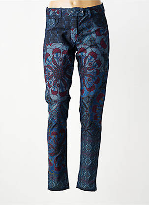 Jeans coupe slim stretch taille haute bleu VOODOO femme