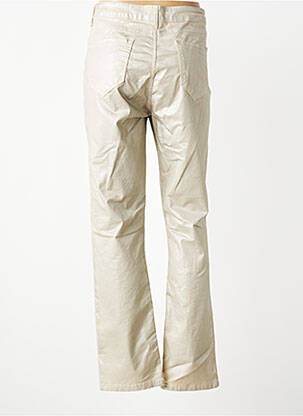 Pantalon slim tissage enduit taille normale beige LAUREN VIDAL femme