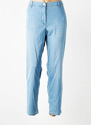 Pantalon slim tissage popeline taille normale bleu BETTY BARCLAY femme