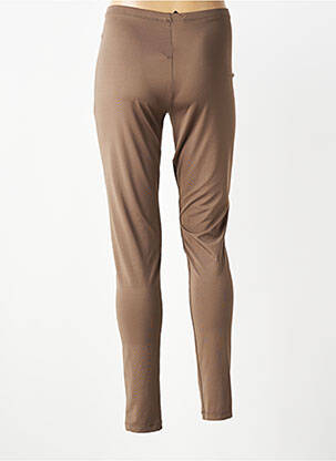 Legging tissage jersey taille normale marron LAUREN VIDAL femme