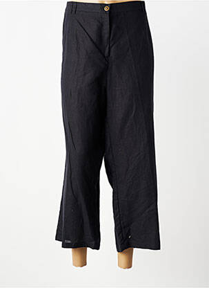 Pantalon 7/8 taille élastique taille normale noir QUATTRO femme