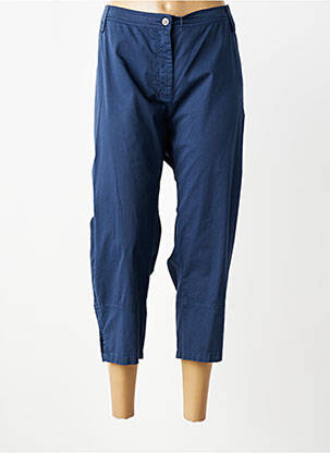 Pantacourt taille élastique taille normale bleu QUATTRO femme