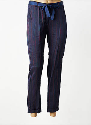 Pantalon 7/8 stretch taille basse bleu VOODOO femme