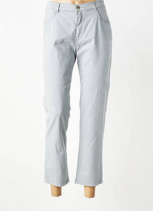 Pantalon 7/8 stretch taille normale gris BRUNO SAINT HILAIRE femme