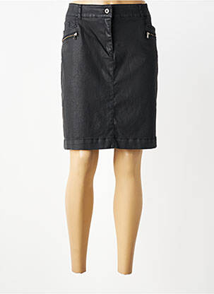 Jupe mi-longue stretch noir VOODOO femme