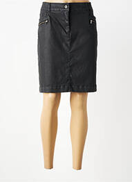 Jupe mi-longue coupe droite noir VOODOO femme