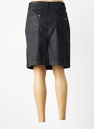Jupe mi-longue coupe droite noir VOODOO femme