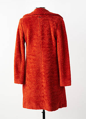 Manteau long coupe cintrée sans capuche orange VOODOO femme