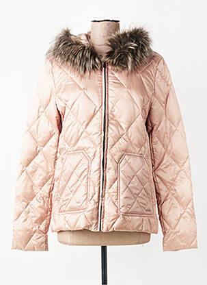 Doudoune manches longues a capuche rose VOODOO femme