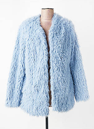 Manteau court manches longues sans capuche bleu VOODOO femme