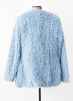 Manteau court manches longues sans capuche bleu VOODOO femme