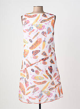 Robe courte sans manche sans manche orange AURA BY FIGURE LIBRE femme
